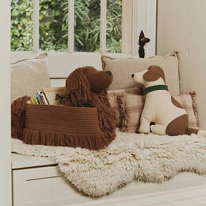 Подушка Лорена Каналс (Lorena Canals) "Этнос", розовая, 25 х 40 см